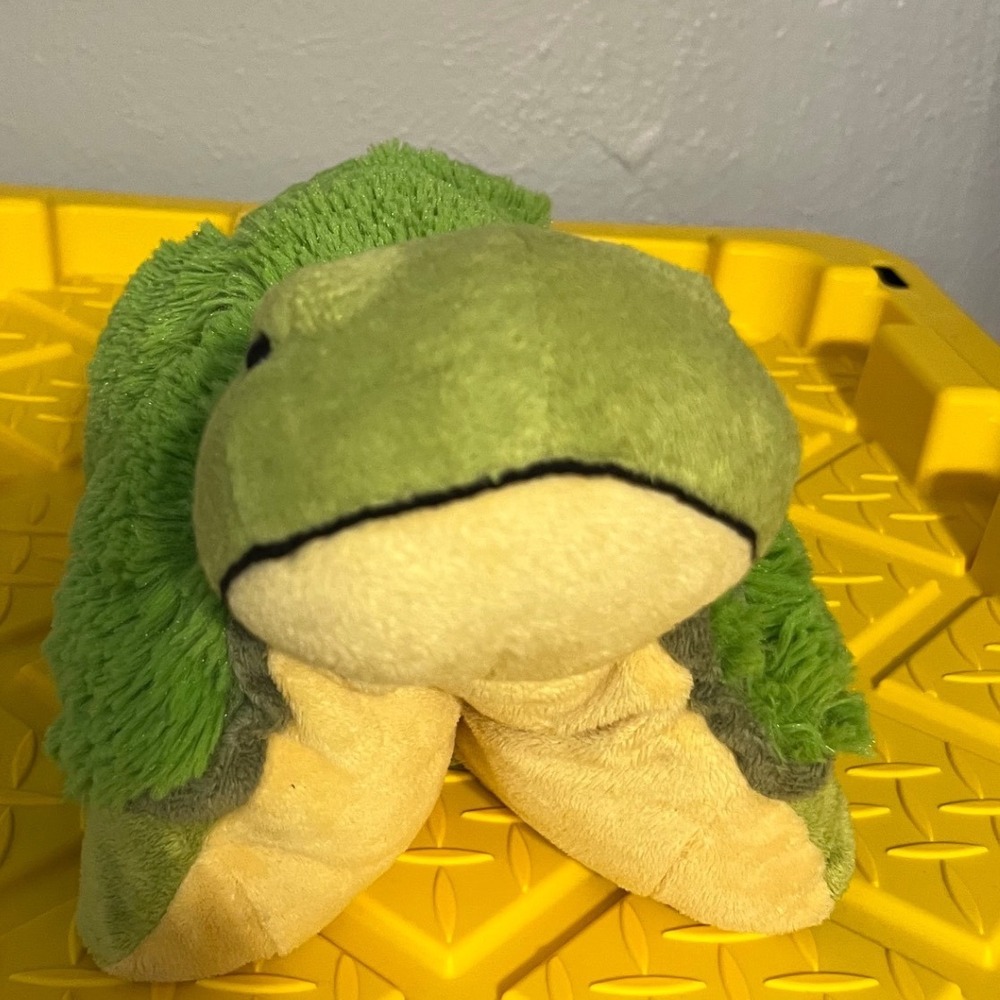 Pillow Pets‎ Pee-Wees Green Turtle Plush Small 11 inch Travel Stuffed Animal Toy